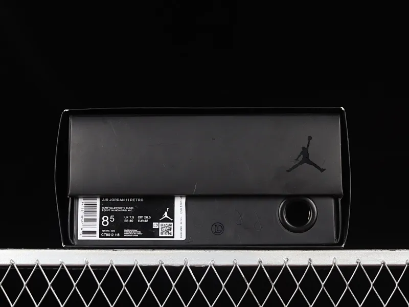 All categories Air Jordan Jordan series basketball shoes Air Jordan 11 pure original version Air Jordan 11 Retro "Black Yellow" AJ11 Joe 11 black yellow CT8012-118
